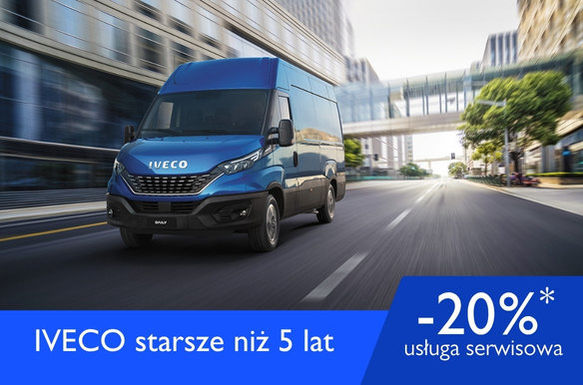 IVECO 5+/-20% na usługę serwisową