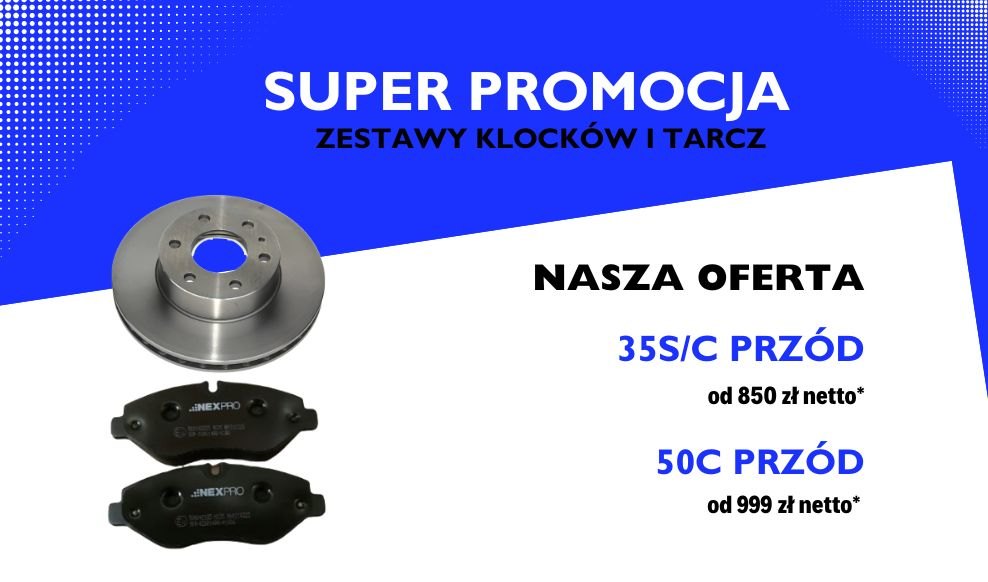 Specjalna oferta na pakiety wymiany klocków i tarcz